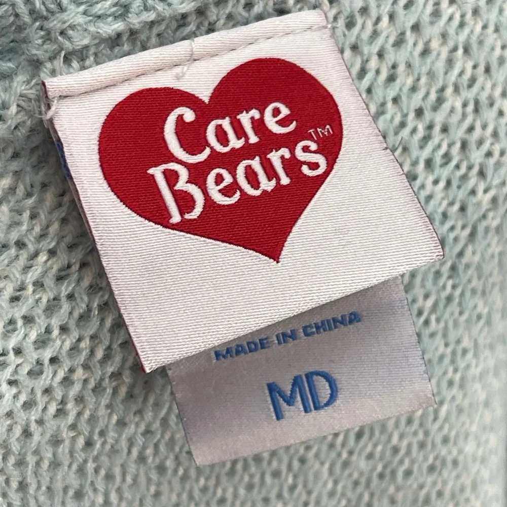 Hot Topic Care Bears knit sweater cardigan size medium